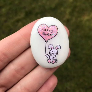 Easter Bunny Pocket Stone Gift