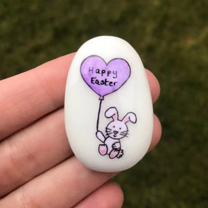 Easter Bunny Pocket Stone Gift