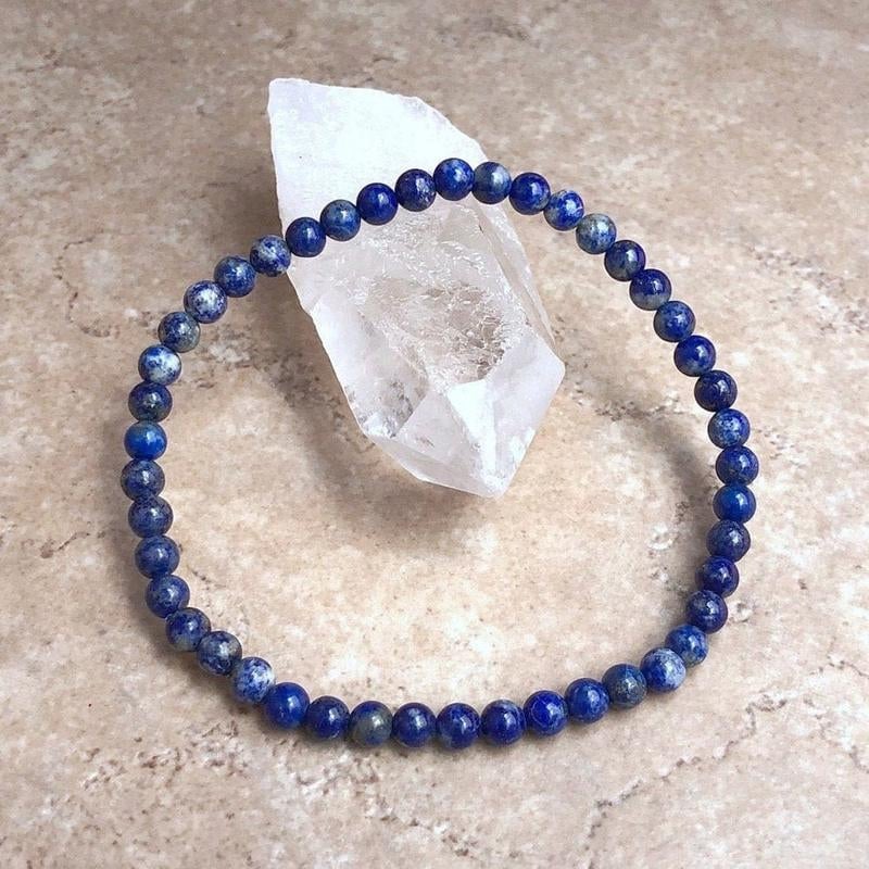 Natural Lapis Lazuli Stone Beaded Bracelet