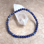 Natural Lapis Lazuli Stone Beaded Bracelet