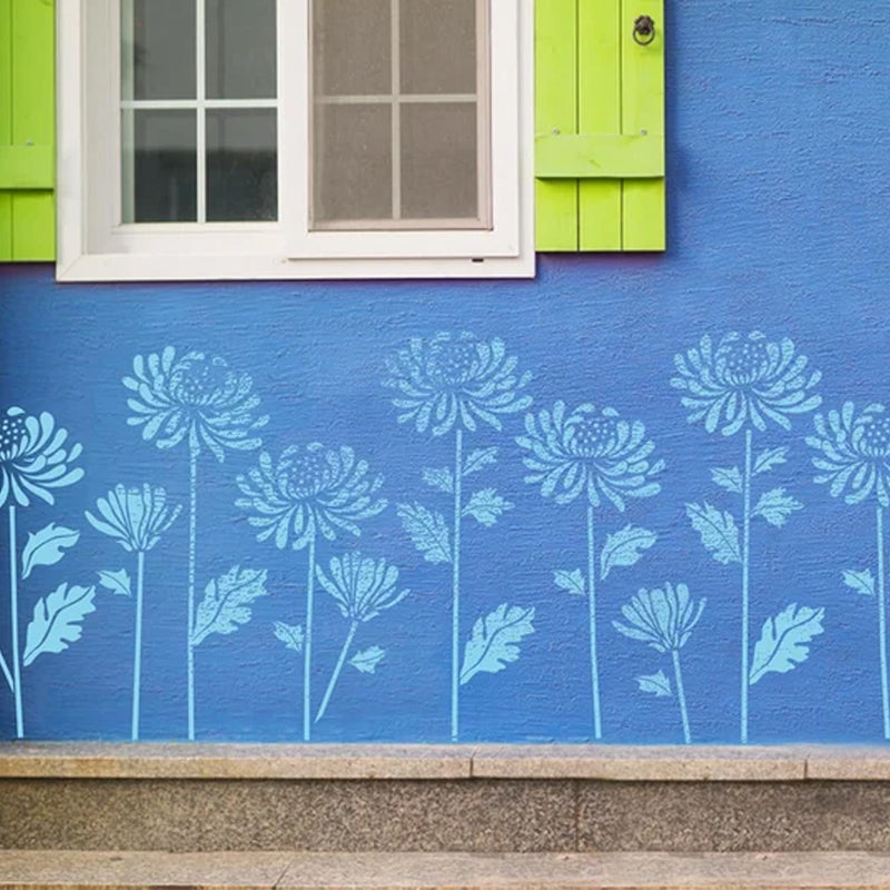 🔥DIY Decoration🌻 - Garden Fence Large Flower Drawing Stencils