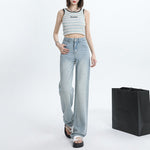 Lyocell High-rise Wide-leg Jeans