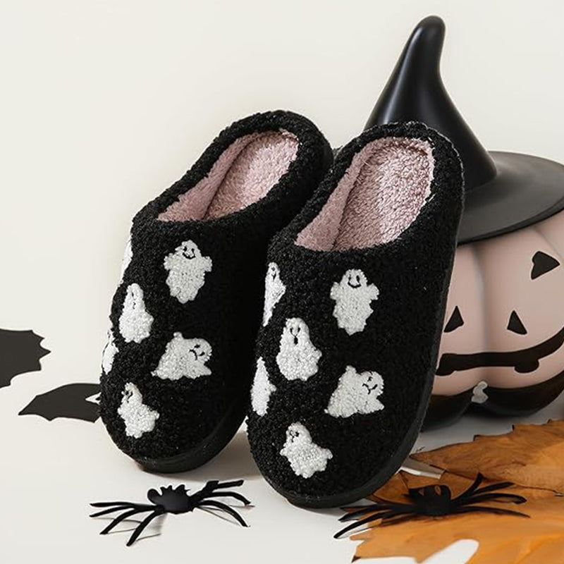 Halloween Ghost Plush Slippers