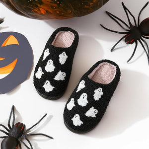 Halloween Ghost Plush Slippers