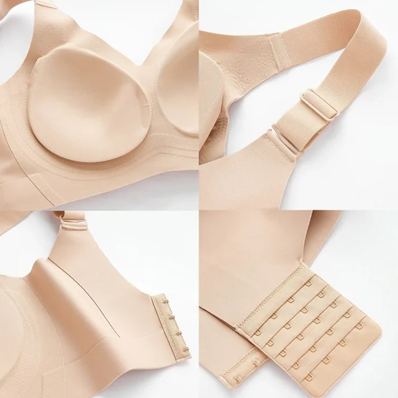 Side Coverage and Anti-Sagging Wire-Free Bra