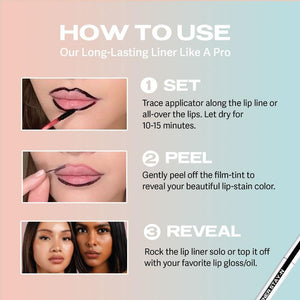 Peel-off lip liner