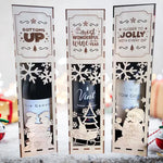 Christmas Funny Wooden Wine Box