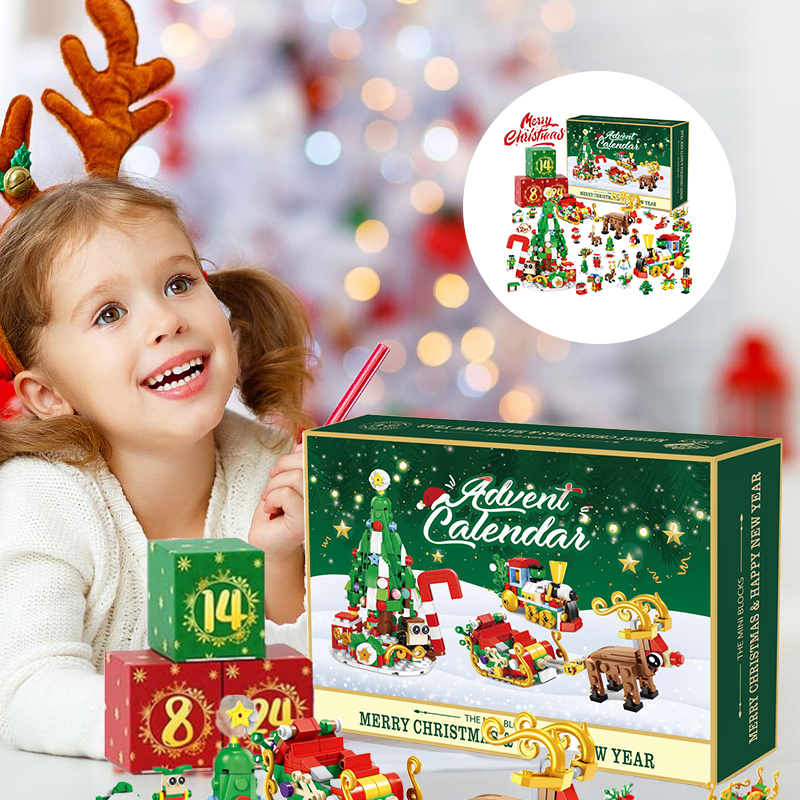 New Advent Calendar Children's Christmas Building Blocks