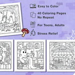 Spooky Cutie: Coloring Book for Adults and Teens