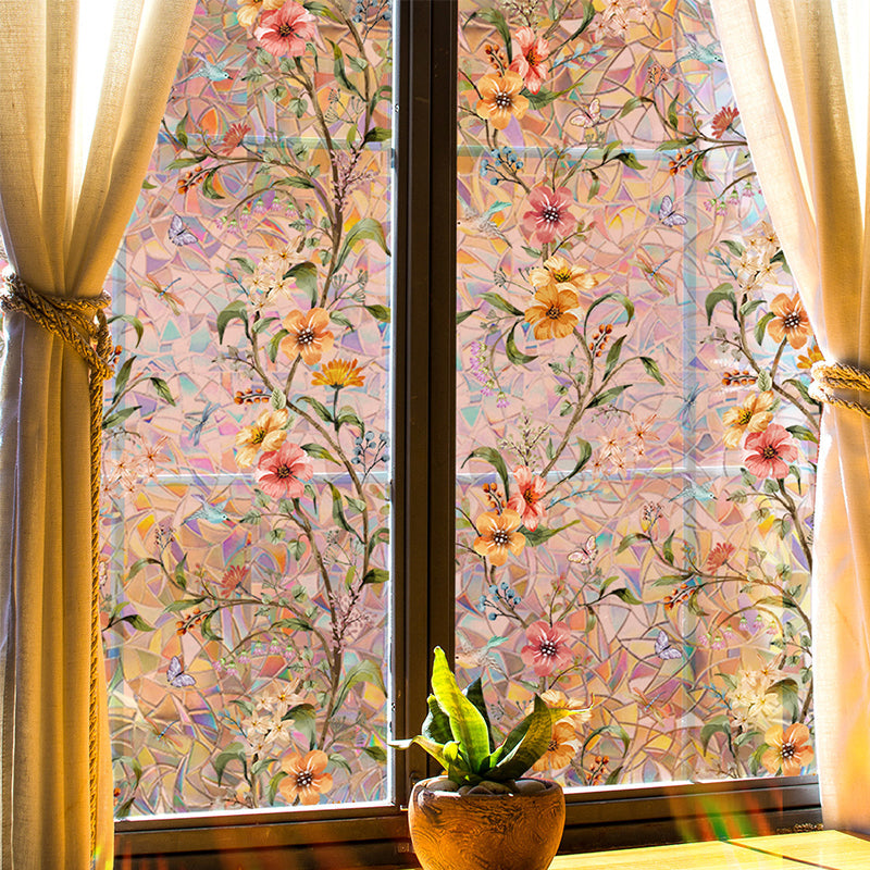 Floral Pattern Window Sticker