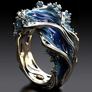 The Heartbeat of The Sea, Ocean Wave Ring