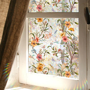 Floral Pattern Window Sticker