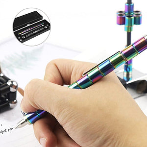 1 Set Multifunctional Decompression Metal Writing Pen