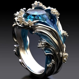 The Heartbeat of The Sea, Ocean Wave Ring