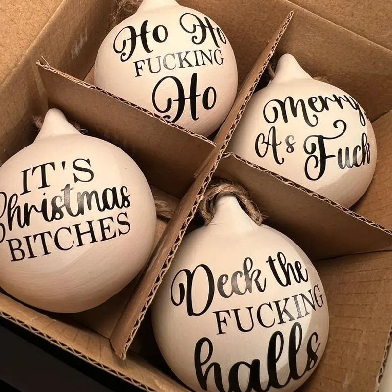 Christmas Funny Offensive Bauble