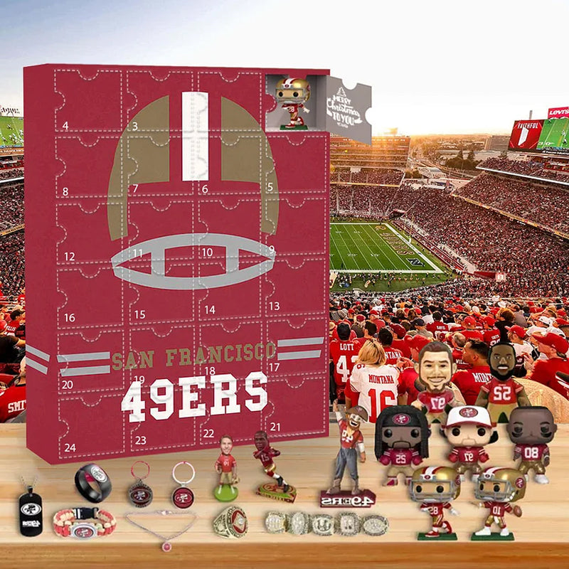 San Francisco 49ers Advent calendar-- The One With 24 Little Doors