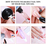 Magic Solid Nail Glue Kit 3-In-1 Nail Art Kits