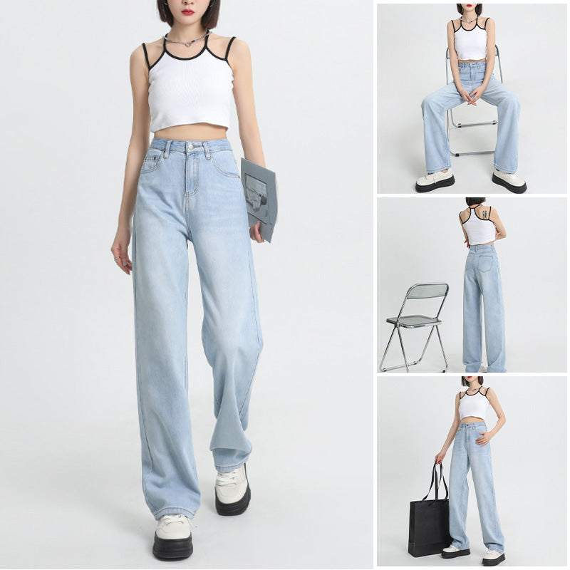 Lyocell High-rise Wide-leg Jeans