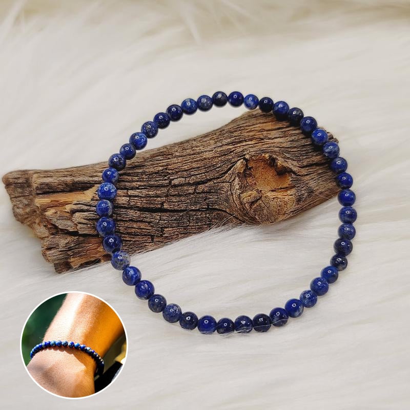 Natural Lapis Lazuli Stone Beaded Bracelet