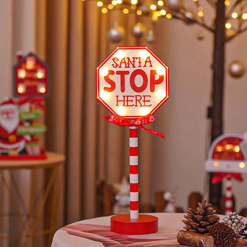 Christmas Street Sign Decoration Lights