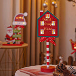 Christmas Street Sign Decoration Lights