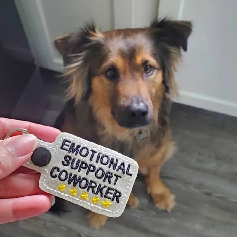 Emotional Support Coworker Keychain