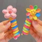 Colorful Telephone Wire Hair Bands for Kids