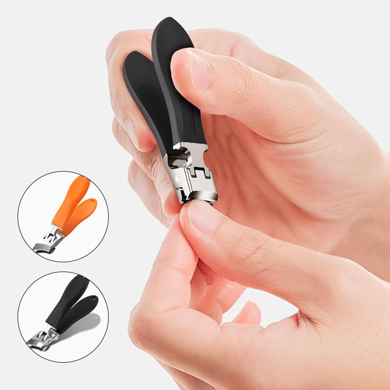 Wide Jaw Opening Anti-Splash Slanted Nail Clipper