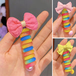 Colorful Telephone Wire Hair Bands for Kids