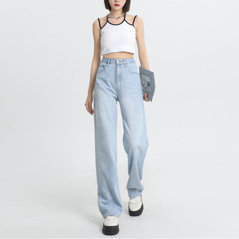 Lyocell High-rise Wide-leg Jeans