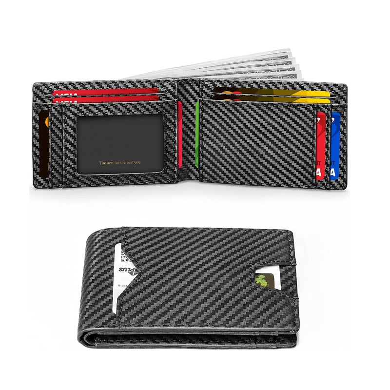 Men's Slim Wallet With RFID Blocking