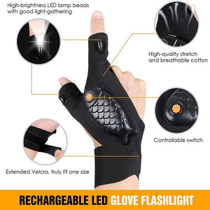 Adjustable LED Flashlight Gloves (1 pair)