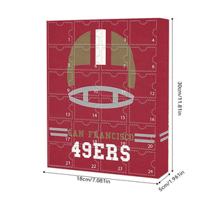 San Francisco 49ers Advent calendar-- The One With 24 Little Doors