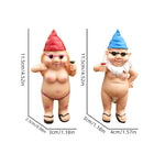 Naughty Garden Gnome Funny Statue