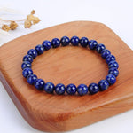 Natural Lapis Lazuli Stone Beaded Bracelet