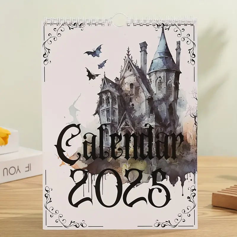 2025 Vintage Gothic Castle Theme Wall Calendar