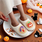 Halloween Cartoon Pattern Plush Slippers