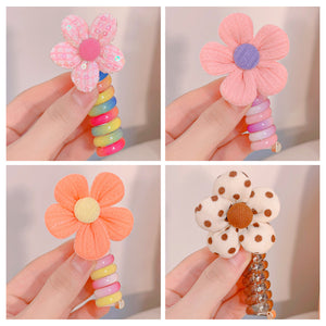 Colorful Telephone Wire Hair Bands for Kids