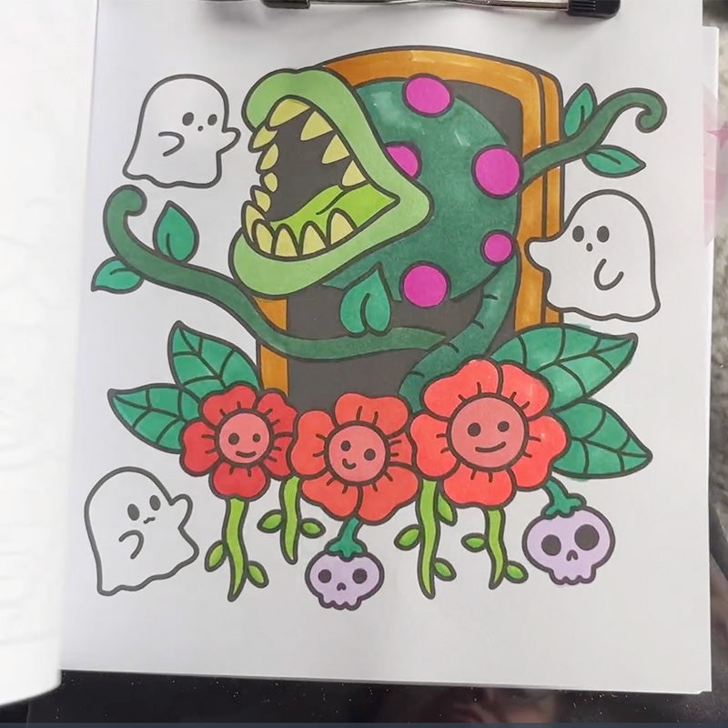 Spooky Cutie: Coloring Book for Adults and Teens