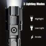 Portable USB Rechargeable Powerful Flashlight