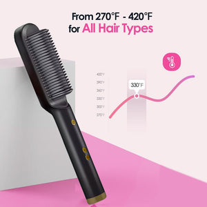 Negative Ion Hair Straightening Brush