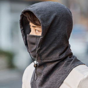 Hooded Face Mask with Neck Warmer for Cycling