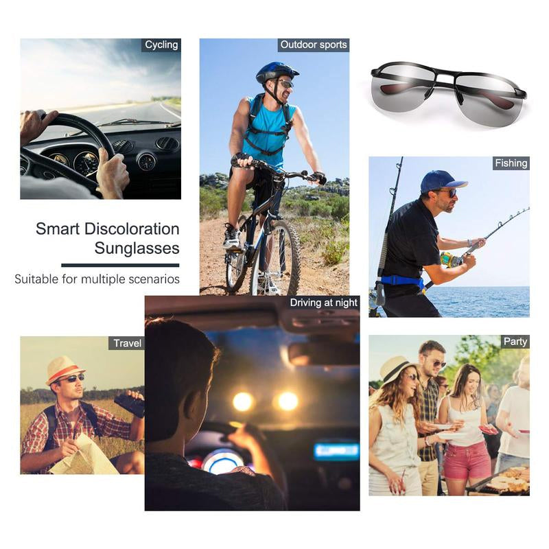 Photochromic Sunglasses with Anti-glare Polarized Lens