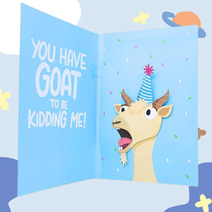 Screaming Goat Greeting Card