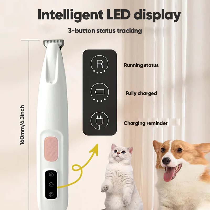 Pet Hair Trimmer With Led Light