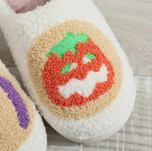 Halloween Cartoon Pattern Plush Slippers