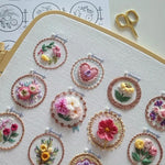 Small Flower Frame Embroidery Kit