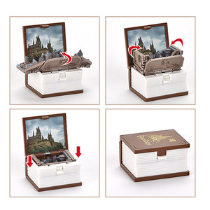 3D Stereoscopic Book Folding Pop-Up Book Keychain