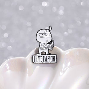 Funny Middle Finger Brooch