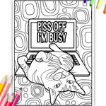 Funny Kitty Memes Coloring Book For Adult Relaxation